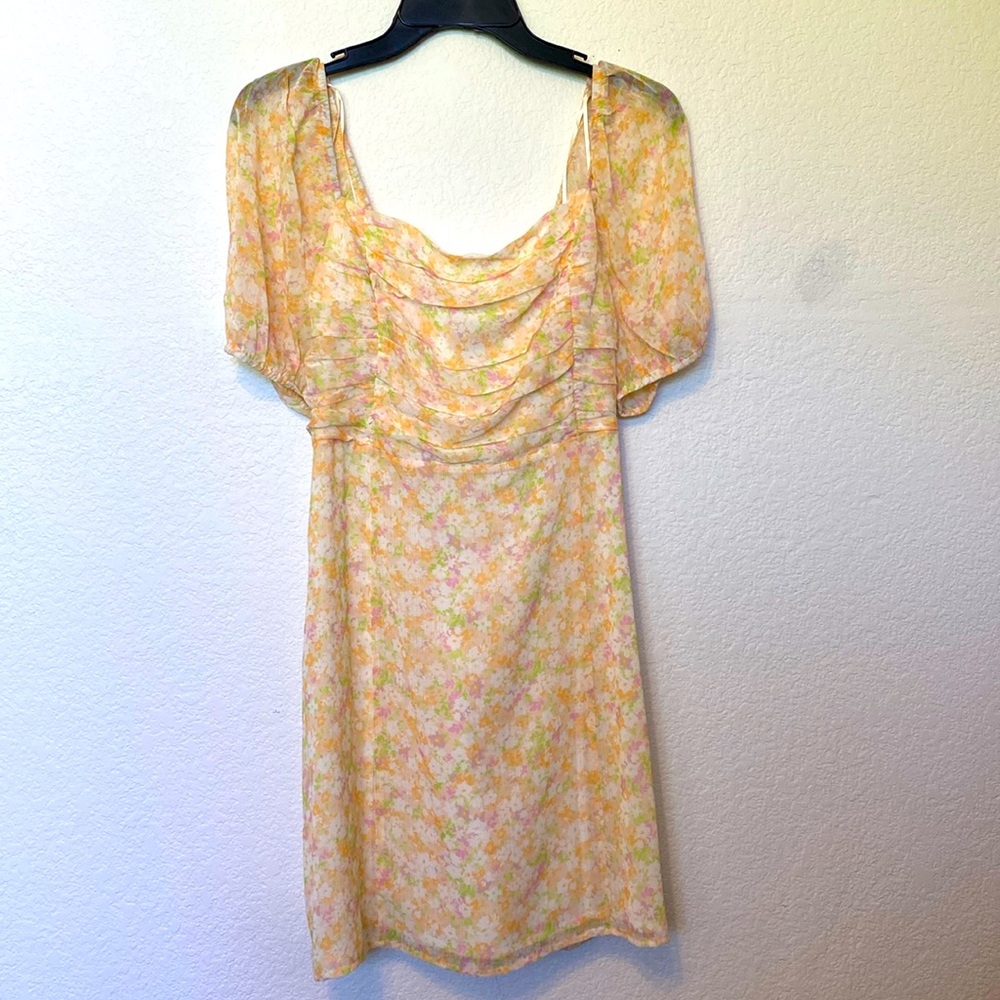 Elodie yellow floral dress